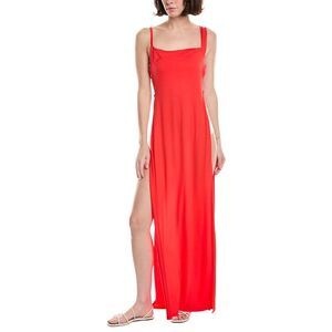 Riot Womens  Monroe Maxi Cover-Up Dress, Yellow